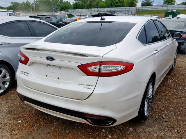 3FA6P0K99ER240601 - 2014 FORD FUSION TIT WHITE photo 4