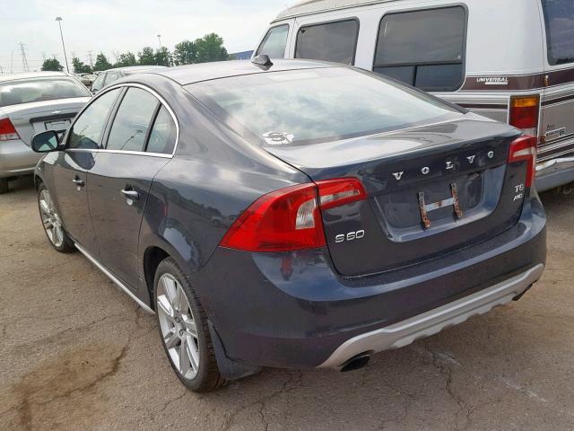 YV1902FHXC2089272 - 2012 VOLVO S60 T6 GRAY photo 3