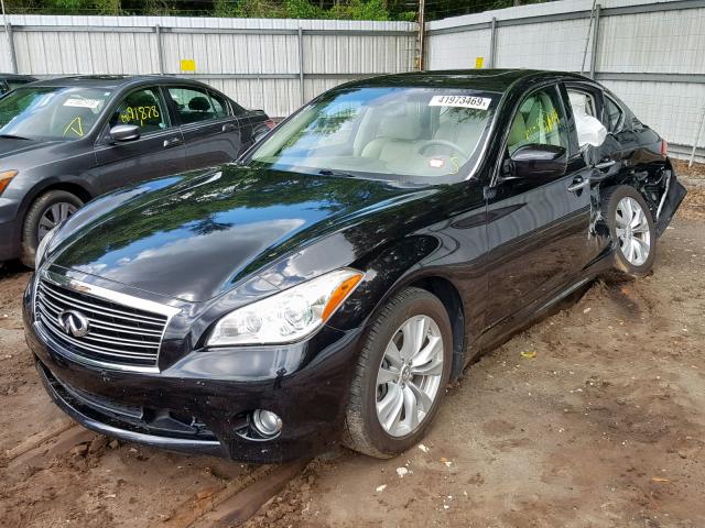 JN1BY1AP1BM322888 - 2011 INFINITI M37 BLACK photo 2