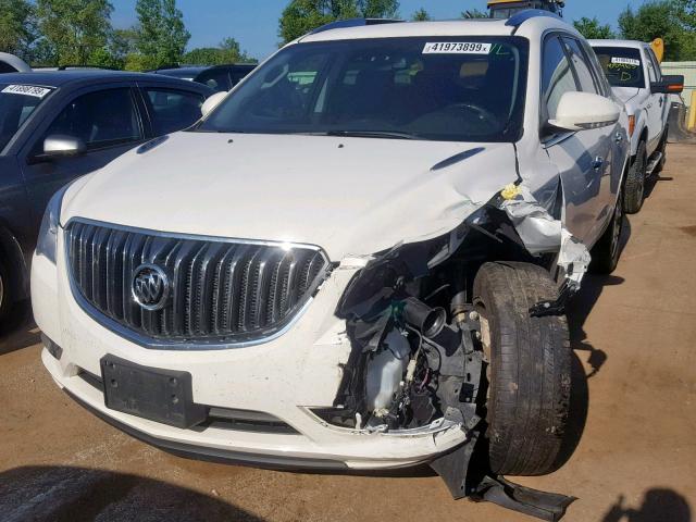 5GAKRBKD7FJ176283 - 2015 BUICK ENCLAVE WHITE photo 2