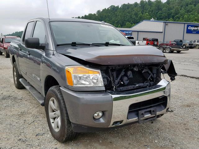 1N6BA0EC6DN310135 - 2013 NISSAN TITAN S GRAY photo 1