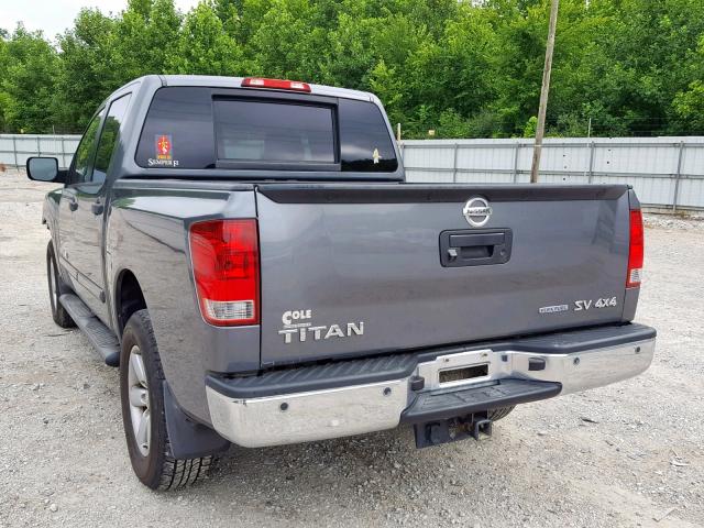 1N6BA0EC6DN310135 - 2013 NISSAN TITAN S GRAY photo 3