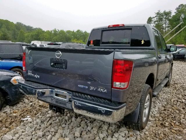 1N6BA0EC6DN310135 - 2013 NISSAN TITAN S GRAY photo 4