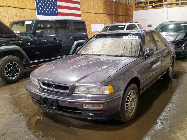 JH4KA7678MC050456 - 1991 ACURA LEGEND LS GRAY photo 2