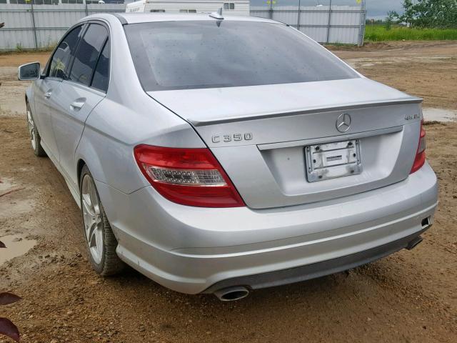 WDDGF8HB1AF378589 - 2010 MERCEDES-BENZ C 350 4MAT SILVER photo 3