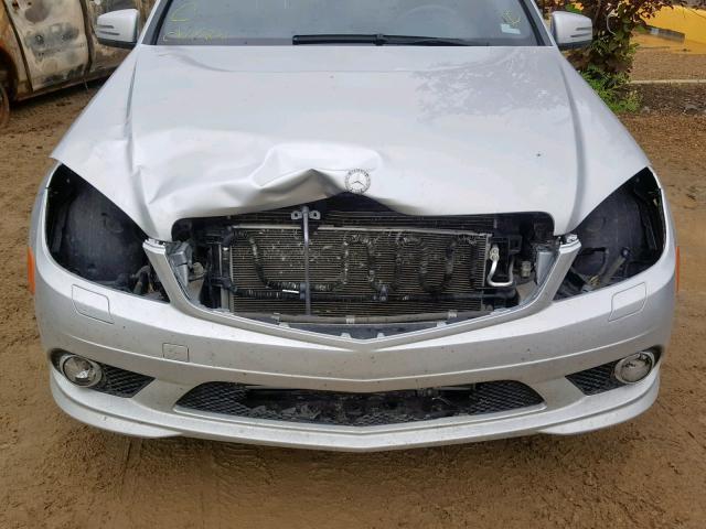 WDDGF8HB1AF378589 - 2010 MERCEDES-BENZ C 350 4MAT SILVER photo 9