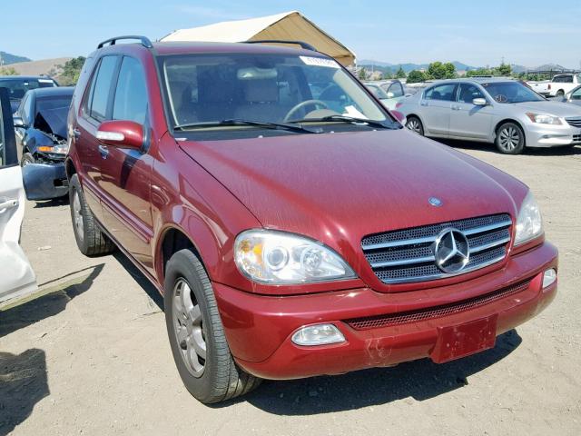 4JGAB75E83A382302 - 2003 MERCEDES-BENZ ML 500 RED photo 1