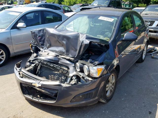 1G1JA5SH6C4186635 - 2012 CHEVROLET SONIC LS CHARCOAL photo 2