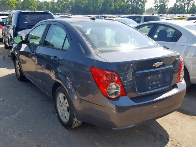 1G1JA5SH6C4186635 - 2012 CHEVROLET SONIC LS CHARCOAL photo 3