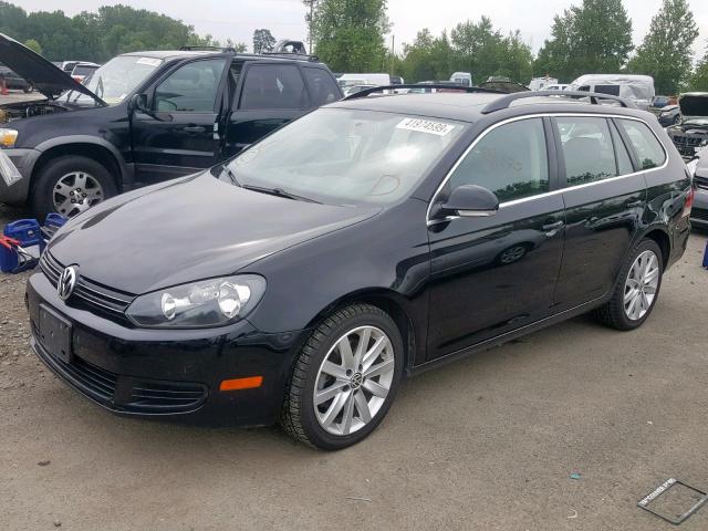 3VWPL7AJXCM647669 - 2012 VOLKSWAGEN JETTA TDI BLACK photo 2