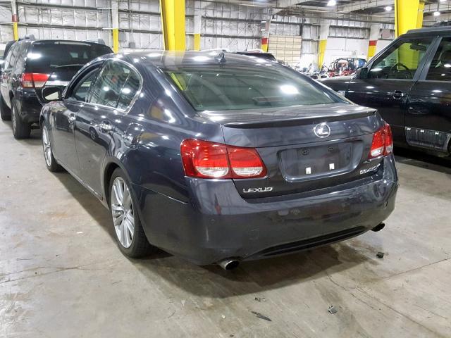 JTHBC96S775005799 - 2007 LEXUS GS 450H GRAY photo 3