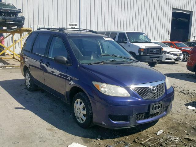 JM3LW28A060566325 - 2006 MAZDA MPV WAGON BLUE photo 1