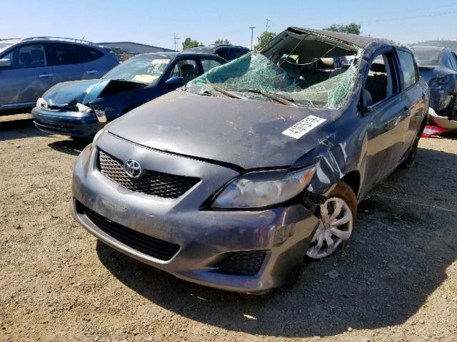 2T1BU4EE2AC524878 - 2010 TOYOTA COROLLA BA GRAY photo 2