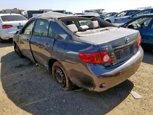 2T1BU4EE2AC524878 - 2010 TOYOTA COROLLA BA GRAY photo 3