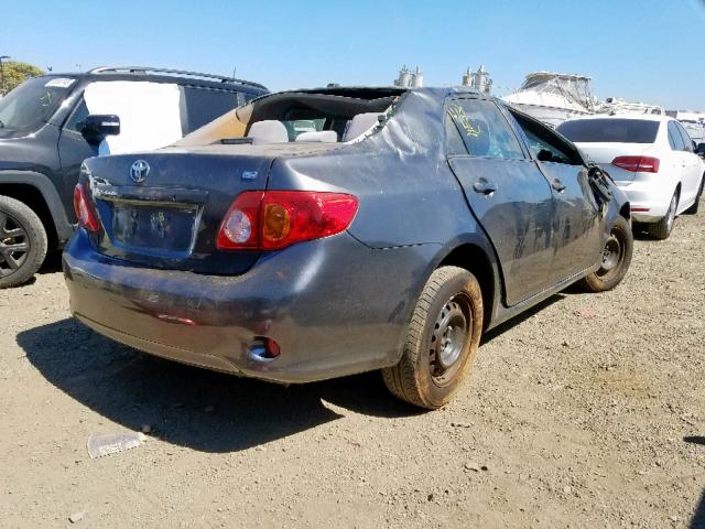 2T1BU4EE2AC524878 - 2010 TOYOTA COROLLA BA GRAY photo 4