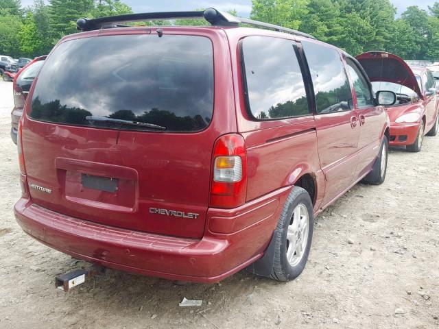 1GNDX13E94D170275 - 2004 CHEVROLET VENTURE LU RED photo 4