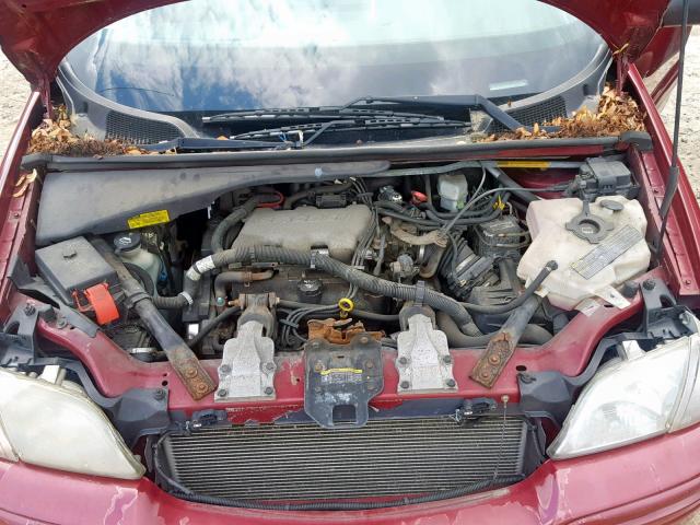 1GNDX13E94D170275 - 2004 CHEVROLET VENTURE LU RED photo 7