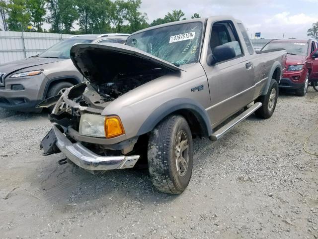 1FTZR45E54PB20415 - 2004 FORD RANGER SUP GOLD photo 2