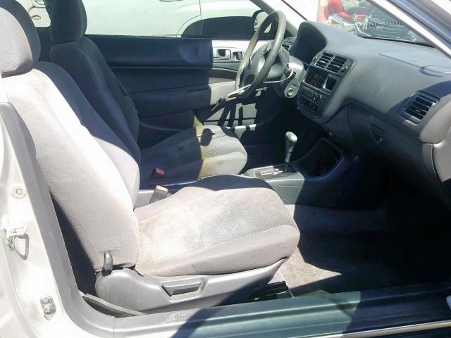 1HGEJ622XVL082041 - 1997 HONDA CIVIC DX SILVER photo 5