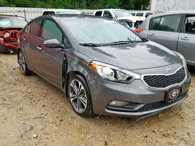 KNAFX4A85E5077231 - 2014 KIA FORTE EX GRAY photo 1