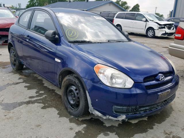 KMHCM36C18U105053 - 2008 HYUNDAI ACCENT GS BLUE photo 1