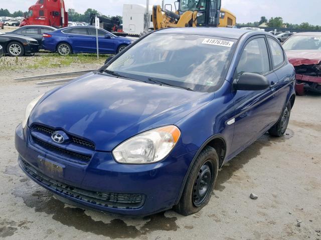 KMHCM36C18U105053 - 2008 HYUNDAI ACCENT GS BLUE photo 2