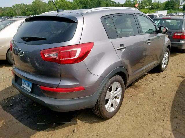 KNDPB3A20C7267287 - 2012 KIA SPORTAGE B GRAY photo 4