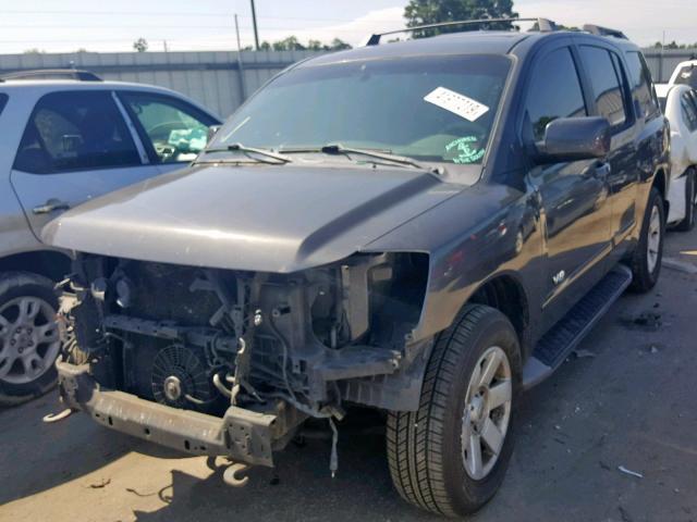 5N1AA08B55N703736 - 2005 NISSAN ARMADA SE GRAY photo 2