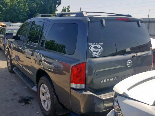 5N1AA08B55N703736 - 2005 NISSAN ARMADA SE GRAY photo 3