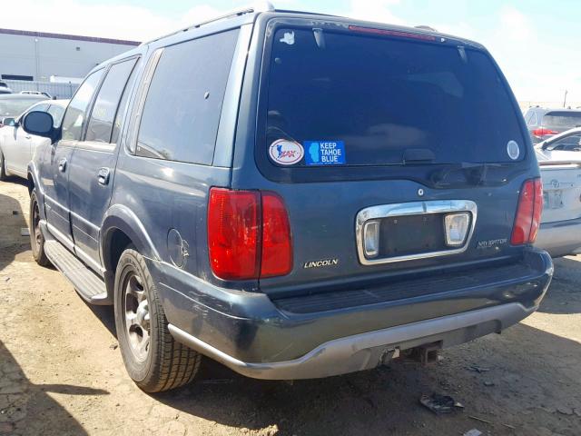 5LMFU28A3YLJ22183 - 2000 LINCOLN NAVIGATOR 蓝色 照片 3