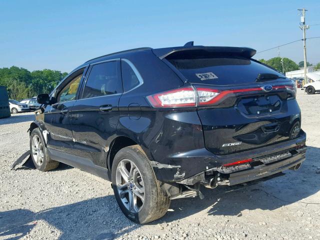 2FMPK4J85JBC16023 - 2018 FORD EDGE SEL BLACK photo 3