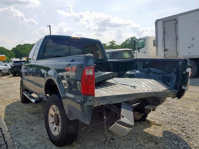 1FTWX31R28EB22040 - 2008 FORD F350 SRW S GREEN photo 3