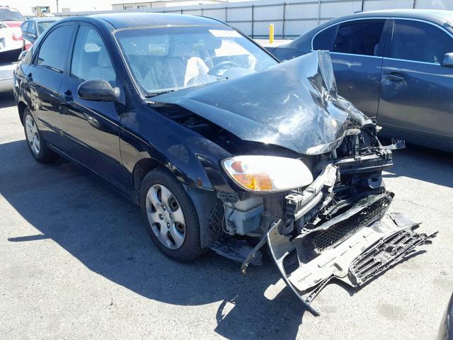 KNAFE122585582916 - 2008 KIA SPECTRA EX BLACK photo 1