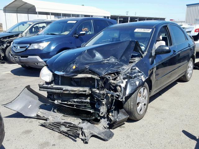 KNAFE122585582916 - 2008 KIA SPECTRA EX BLACK photo 2