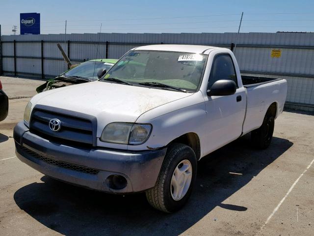 5TBJN32193S346460 - 2003 TOYOTA TUNDRA WHITE photo 2