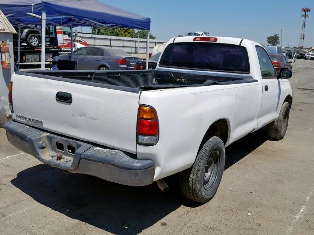 5TBJN32193S346460 - 2003 TOYOTA TUNDRA WHITE photo 4