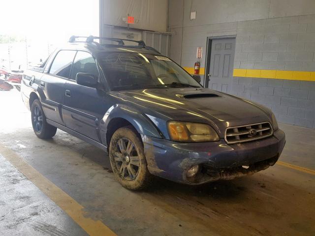 4S4BT63C865103425 - 2006 SUBARU BAJA TURBO BLUE photo 1