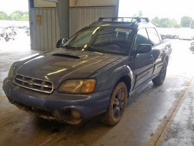 4S4BT63C865103425 - 2006 SUBARU BAJA TURBO BLUE photo 2