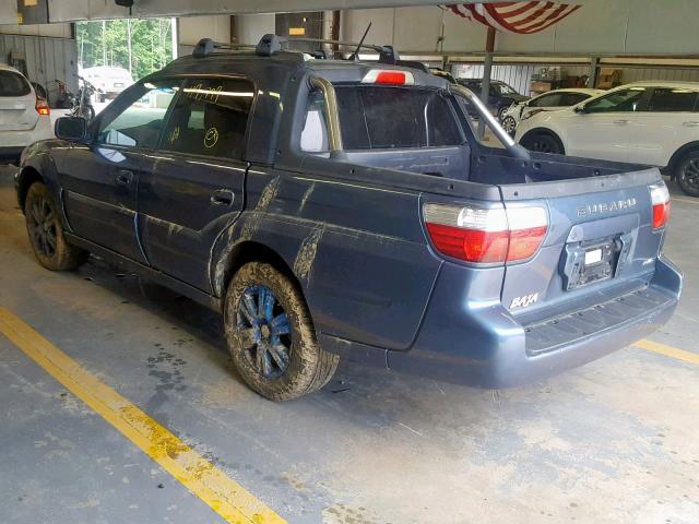 4S4BT63C865103425 - 2006 SUBARU BAJA TURBO BLUE photo 3