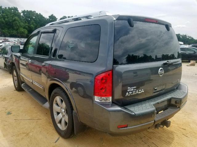 5N1BA0ND7CN603189 - 2012 NISSAN ARMADA SV GRAY photo 3