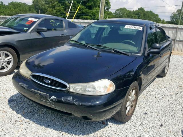 1FAFP66L7XK201649 - 1999 FORD CONTOUR SE BLUE photo 2