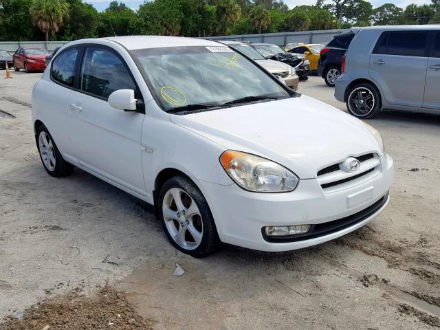 KMHCN36C27U023165 - 2007 HYUNDAI ACCENT SE WHITE photo 1