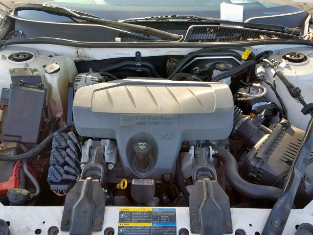 2G4WD582981187509 - 2008 BUICK LACROSSE C WHITE photo 7