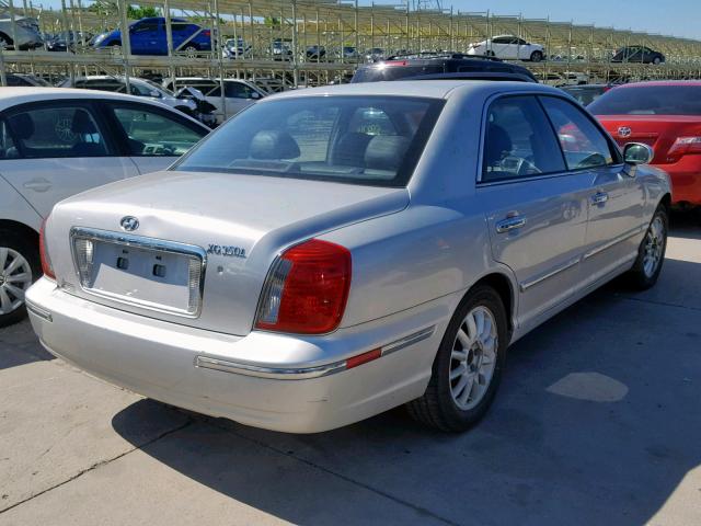 KMHFU45E25A417594 - 2005 HYUNDAI XG 350 SILVER photo 4