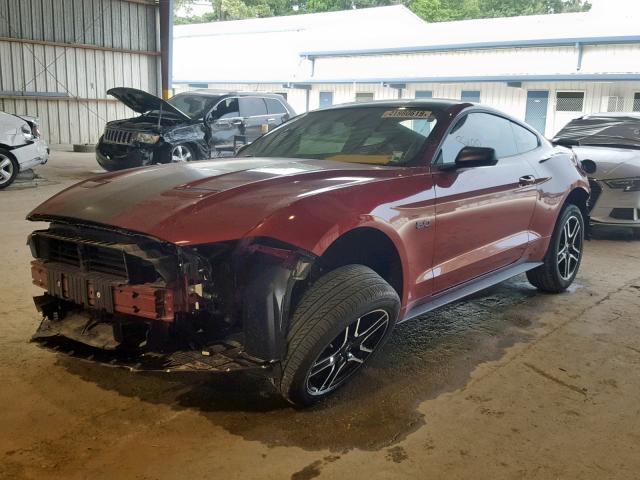 1FA6P8CF4J5106935 - 2018 FORD MUSTANG GT RED photo 2