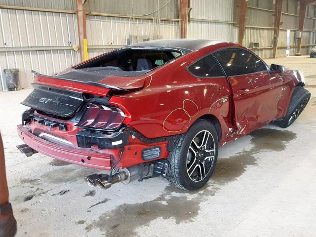 1FA6P8CF4J5106935 - 2018 FORD MUSTANG GT RED photo 4