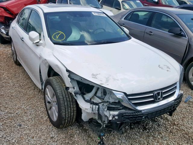 1HGCR2F82EA213031 - 2014 HONDA ACCORD EXL WHITE photo 1