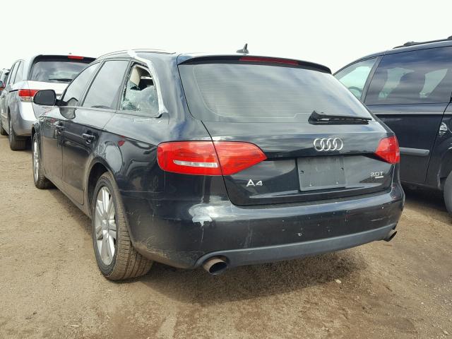 WAUVF78K59A193303 - 2009 AUDI A4 2.0T AV BLACK photo 3