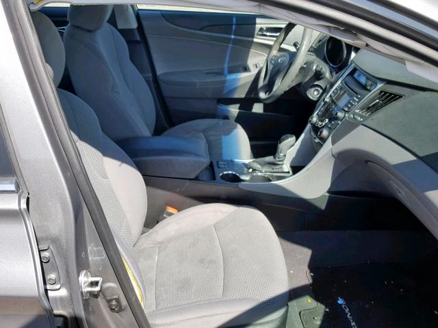 5NPEB4AC6DH767151 - 2013 HYUNDAI SONATA GLS GRAY photo 5