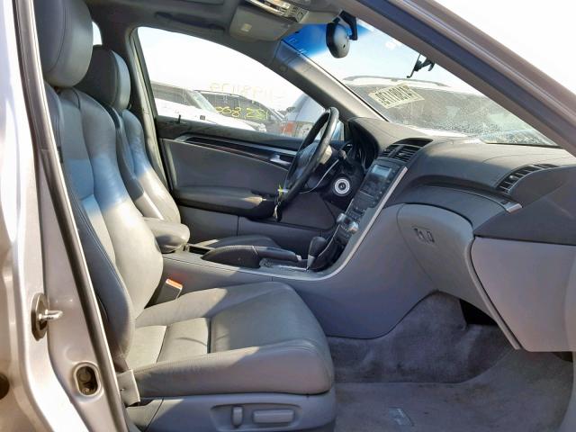 19UUA66286A046089 - 2006 ACURA 3.2TL SILVER photo 5